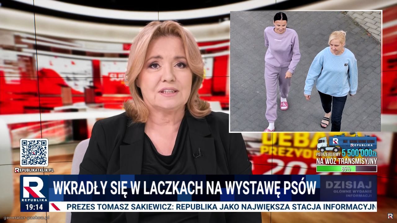 Wkradły się w laczkach na wystawę psów