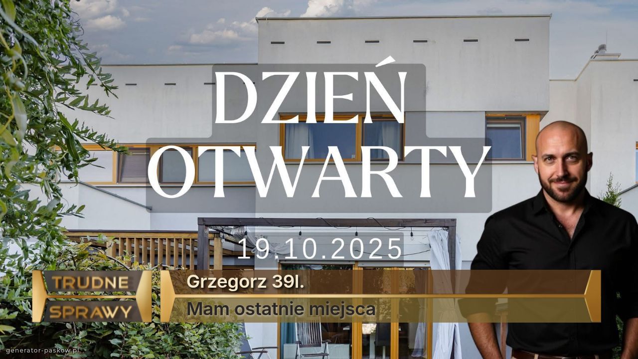 Grzegorz 39l.
Mam ostatnie miejsca 