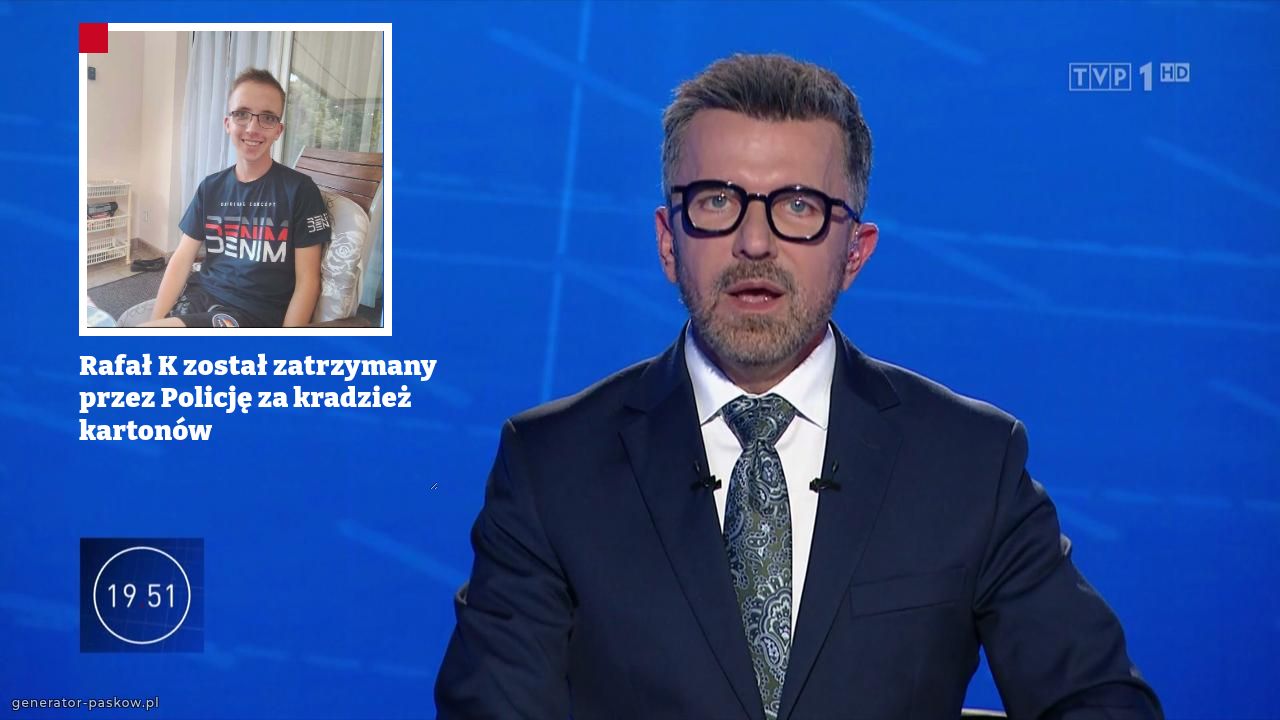 Rafał K został zatrzymany przez Policję za kradzież kartonów