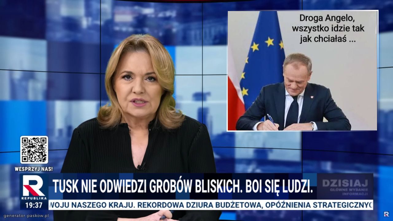 Tusk nie odwiedzi grobów bliskich. Boi się ludzi.