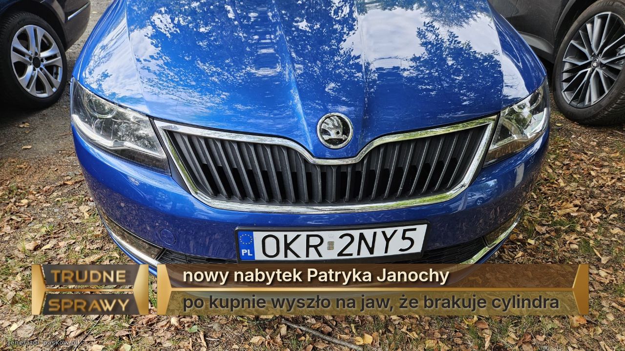nowy nabytek Patryka Janochy
po kupnie wyszło na jaw, że brakuje cylindra