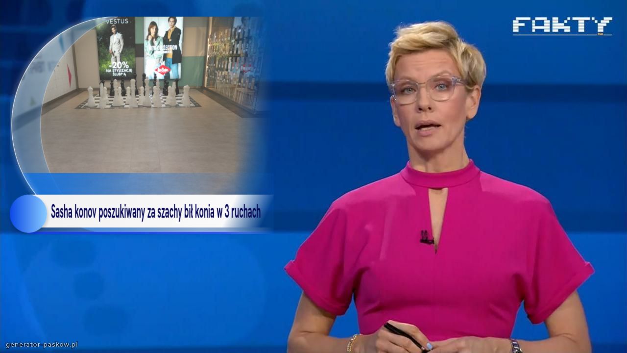 Sasha konov poszukiwany za szachy bił konia w 3 ruchach