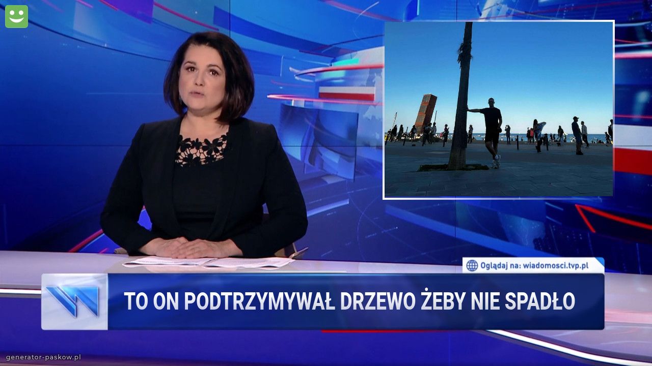 To on podtrzymywał drzewo żeby nie spadło 