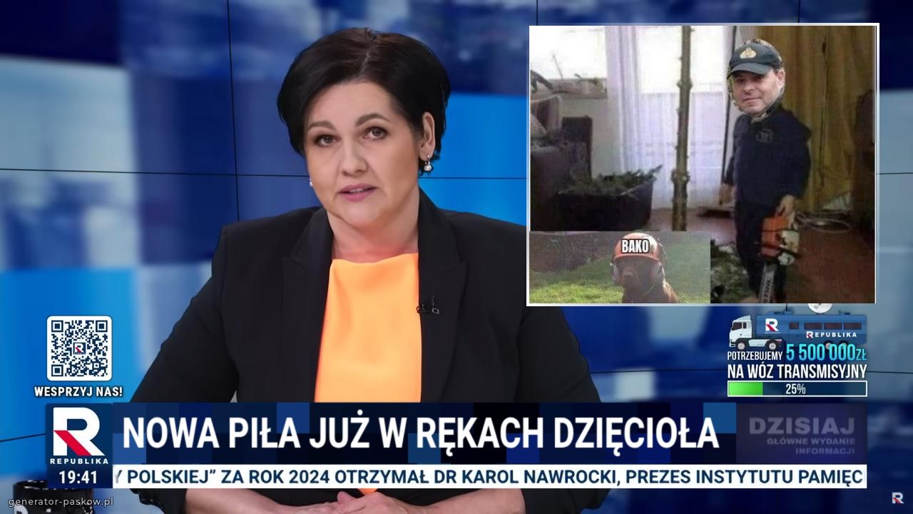 Nowa piła już w rękach dzięcioła 