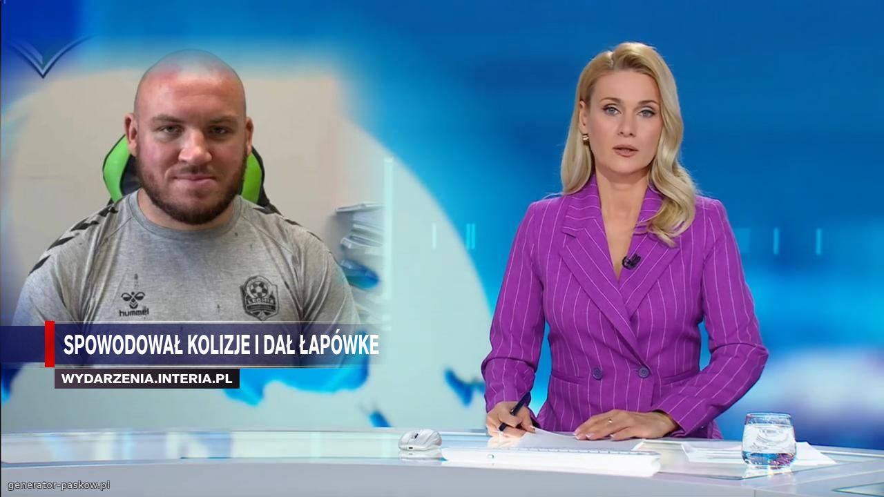 Spowodował kolizje i dał łapówke