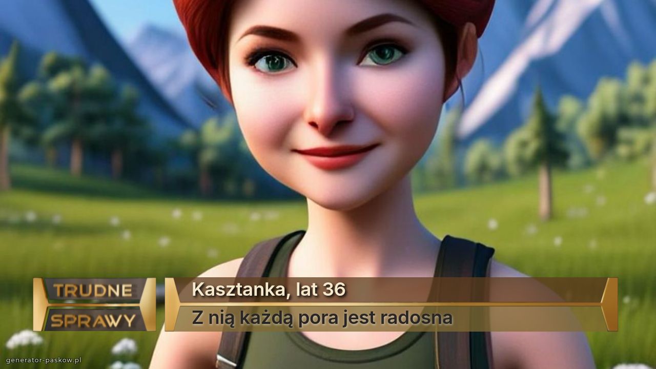 Kasztanka, lat 36
Z nią każdą pora jest radosna