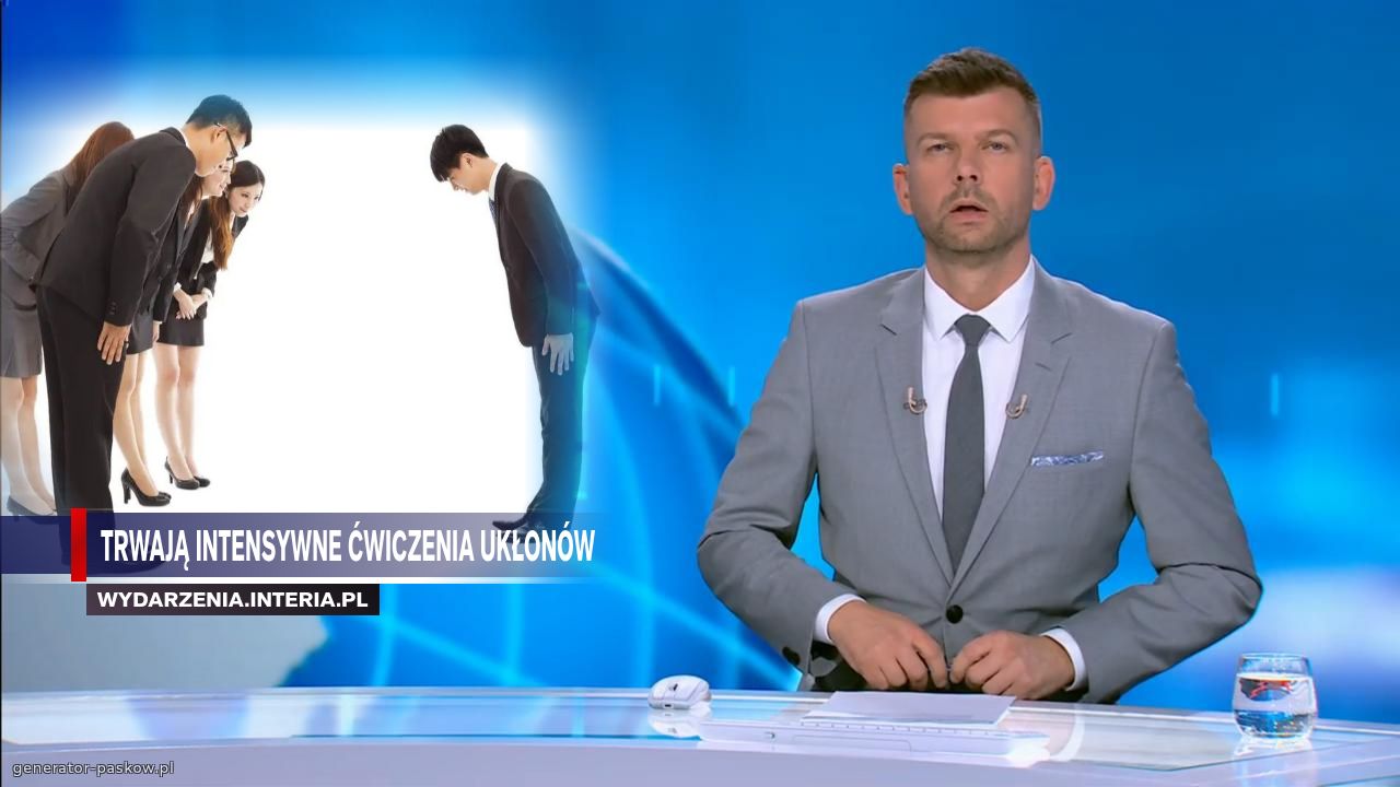 Trwają intensywne ćwiczenia ukłonów 