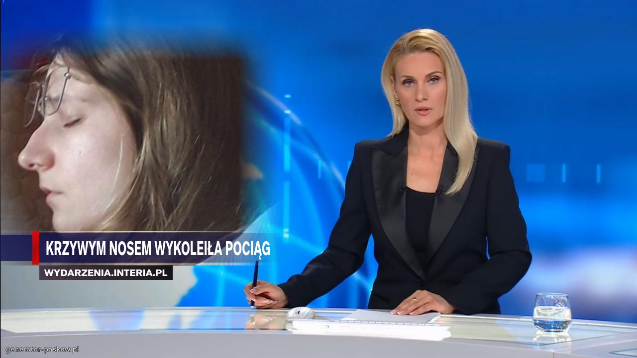 Krzywym nosem wykoleiła pociąg 