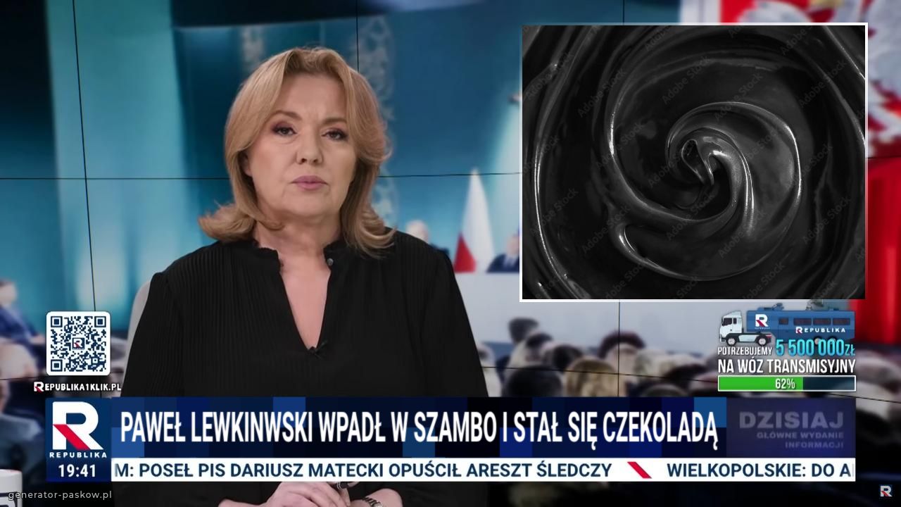 Paweł lewkinwski wpadł w szambo i stał się czekoladą