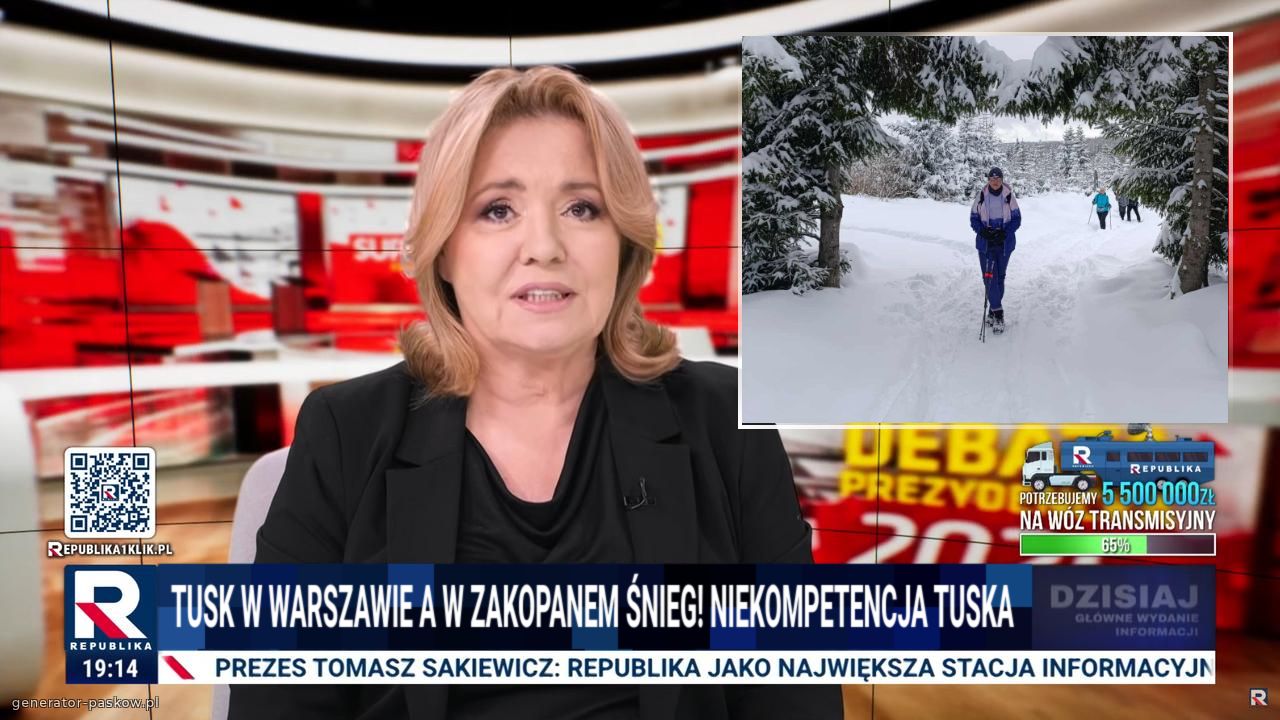 Tusk w Warszawie a w Zakopanem śnieg! Niekompetencja Tuska 