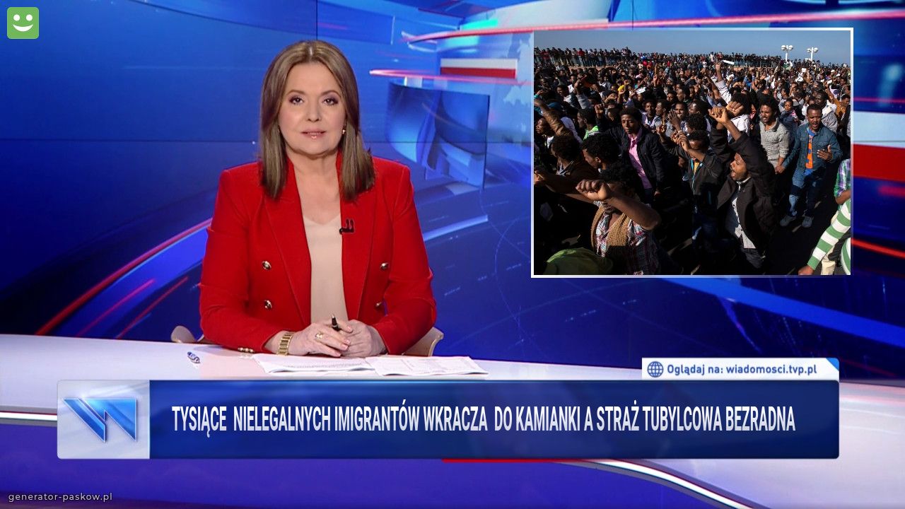 TYSIĄCE  NIELEGALNYCH IMIGRANTÓW WKRACZA  DO KAMIANKI A STRAŻ TUBYLCOWA BEZRADNA   