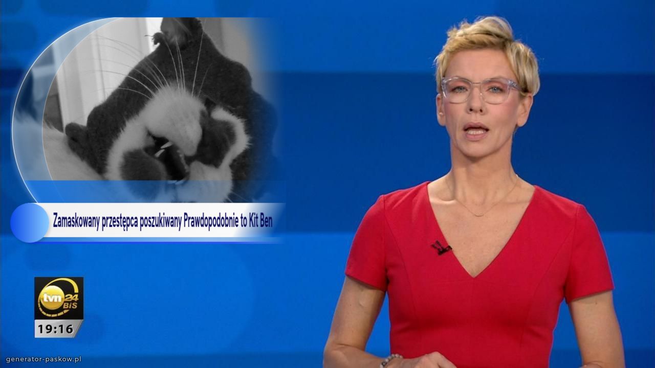 Zamaskowany przestępca poszukiwany Prawdopodobnie to Kit Ben