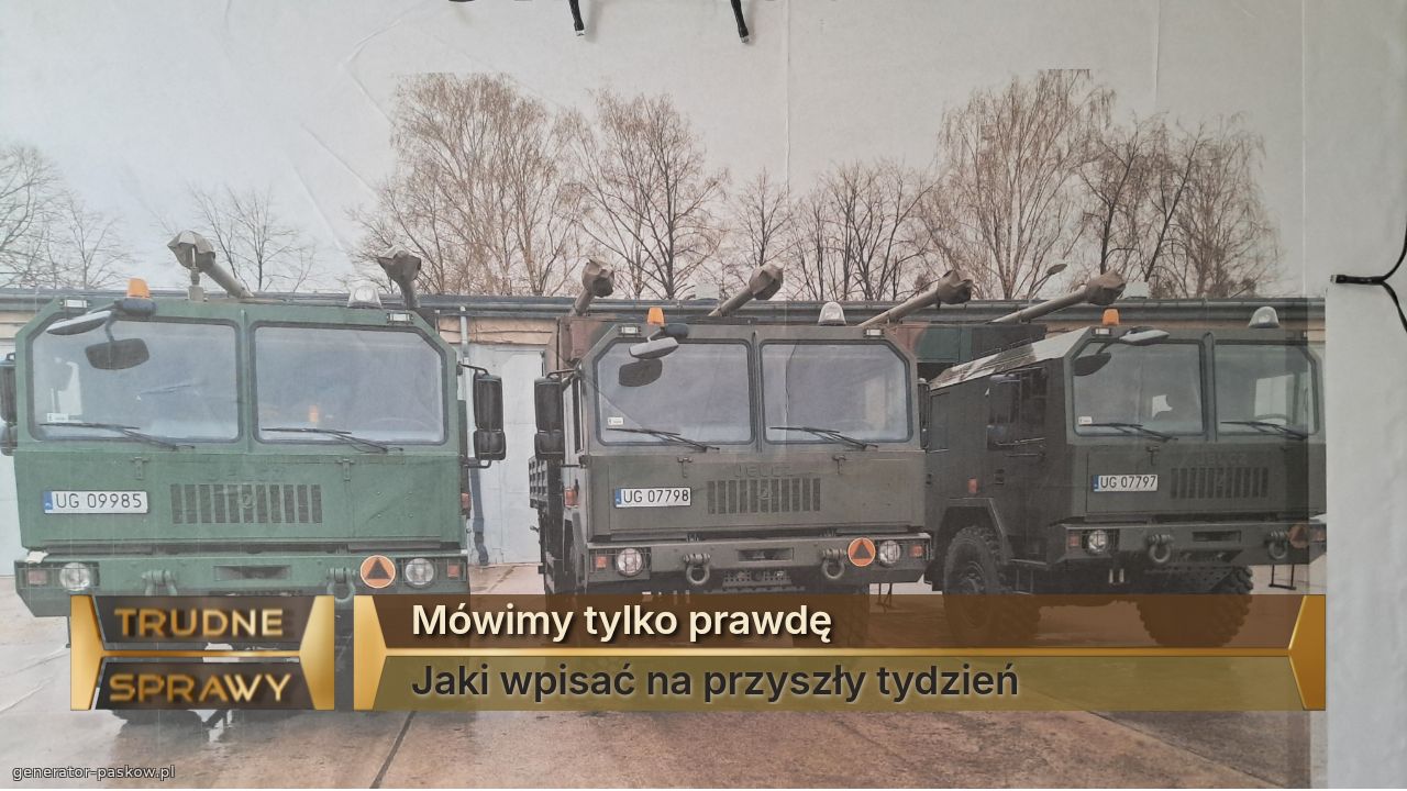 Mówimy tylko prawdę
Jaki wpisać na przyszły tydzień