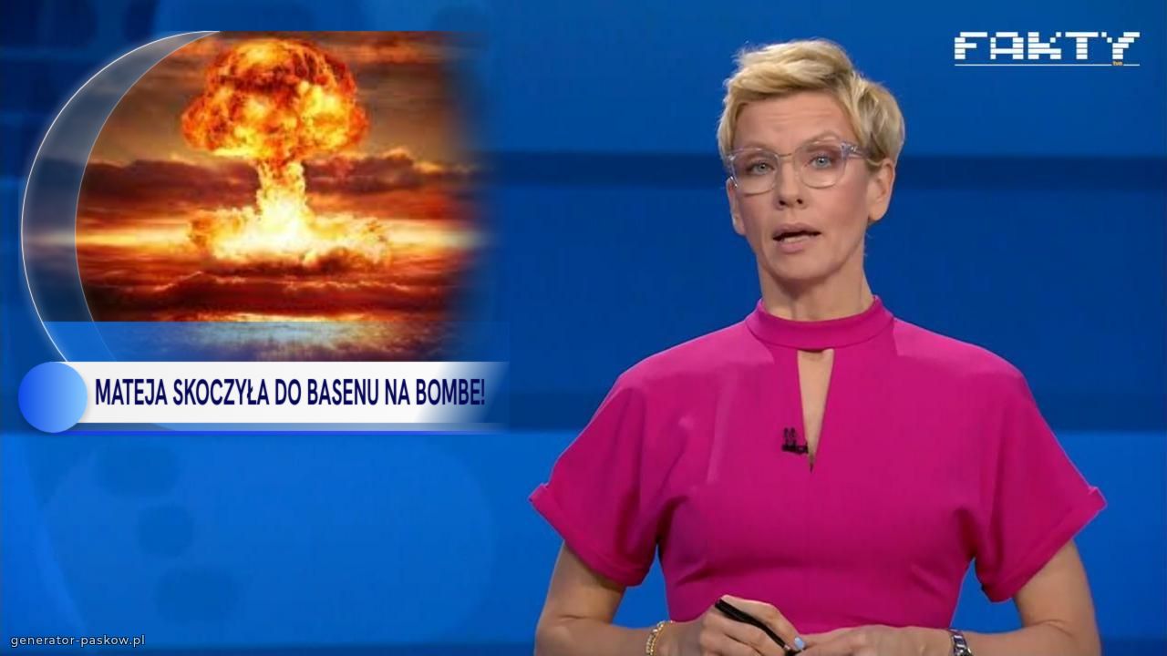 MATEJA SKOCZYŁA DO BASENU NA BOMBE!