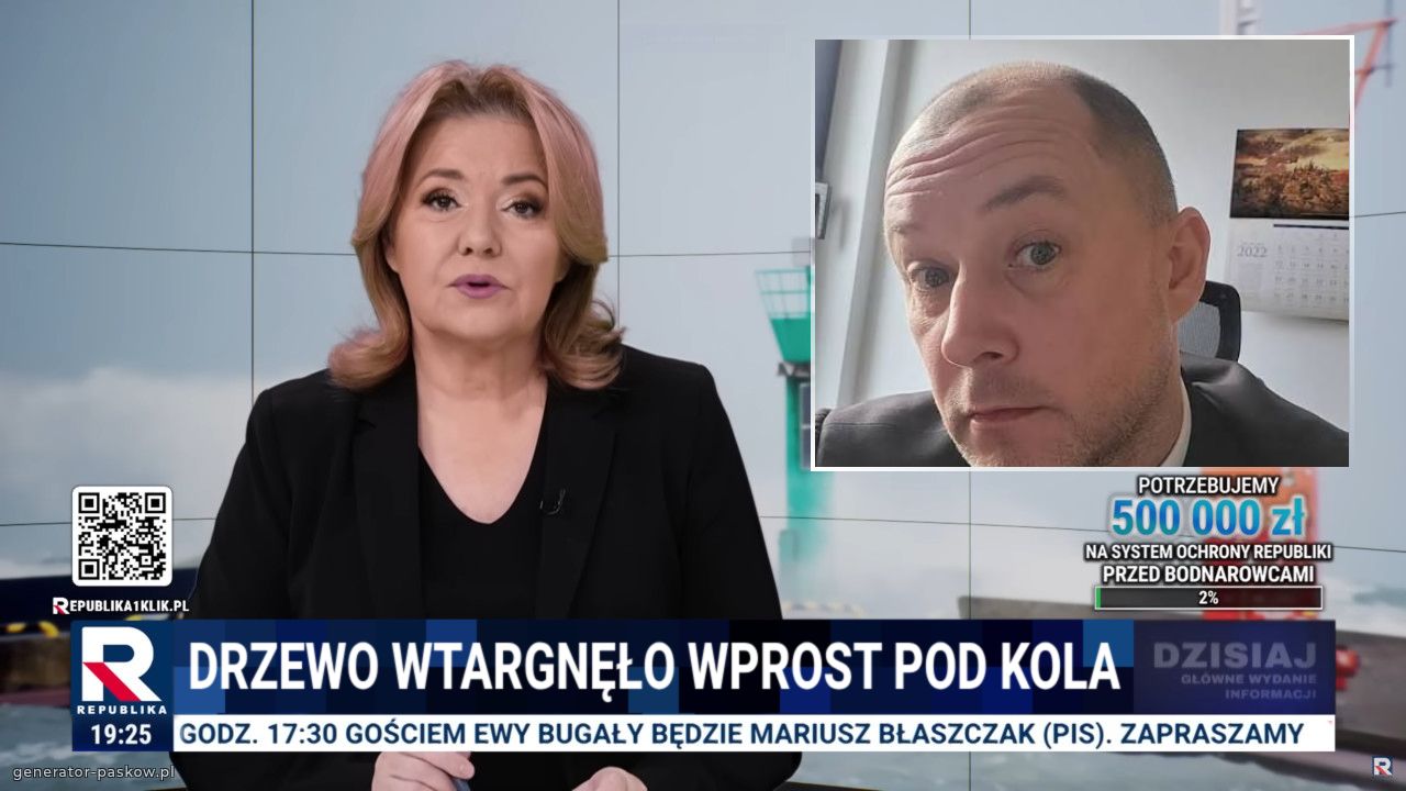 DRZEWO WTARGNĘŁO WPROST POD KOLA