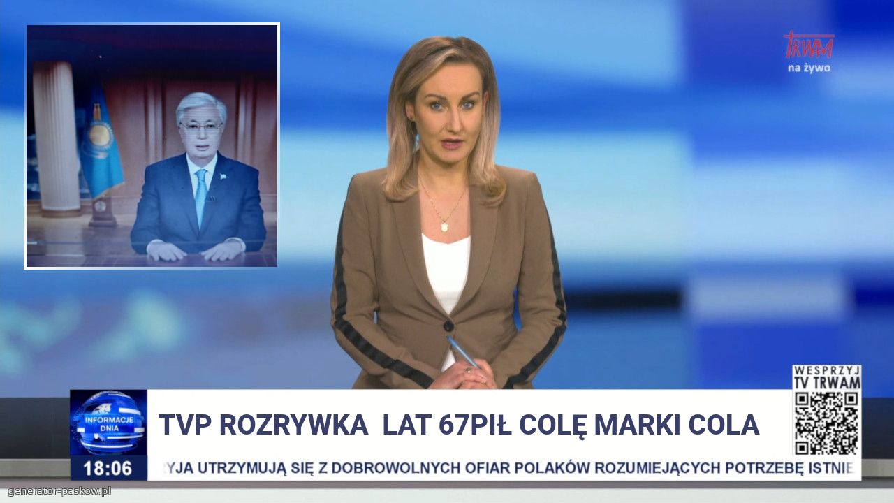 TVP Rozrywka  lat 67
Pił Colę marki Cola