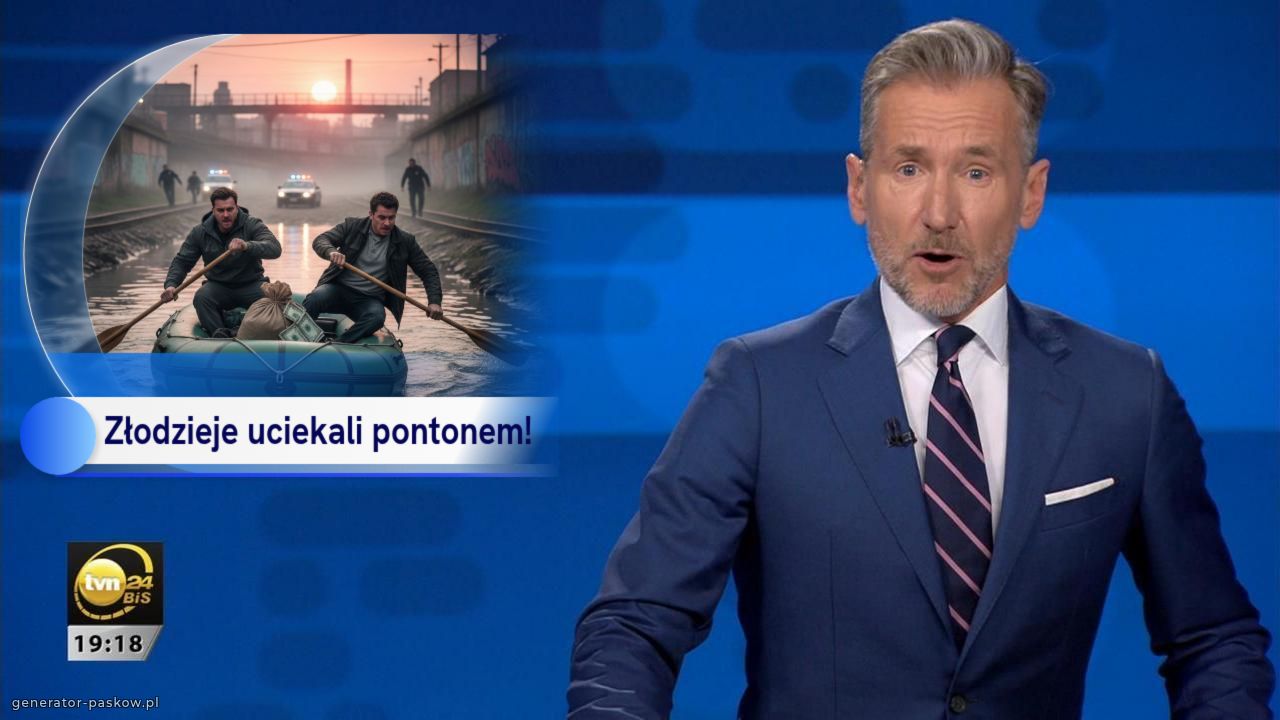 Złodzieje uciekali pontonem!