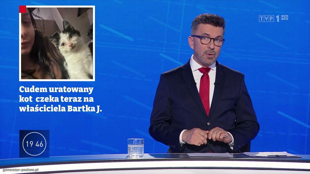Cudem uratowany kot  czeka teraz na właściciela Bartka J.