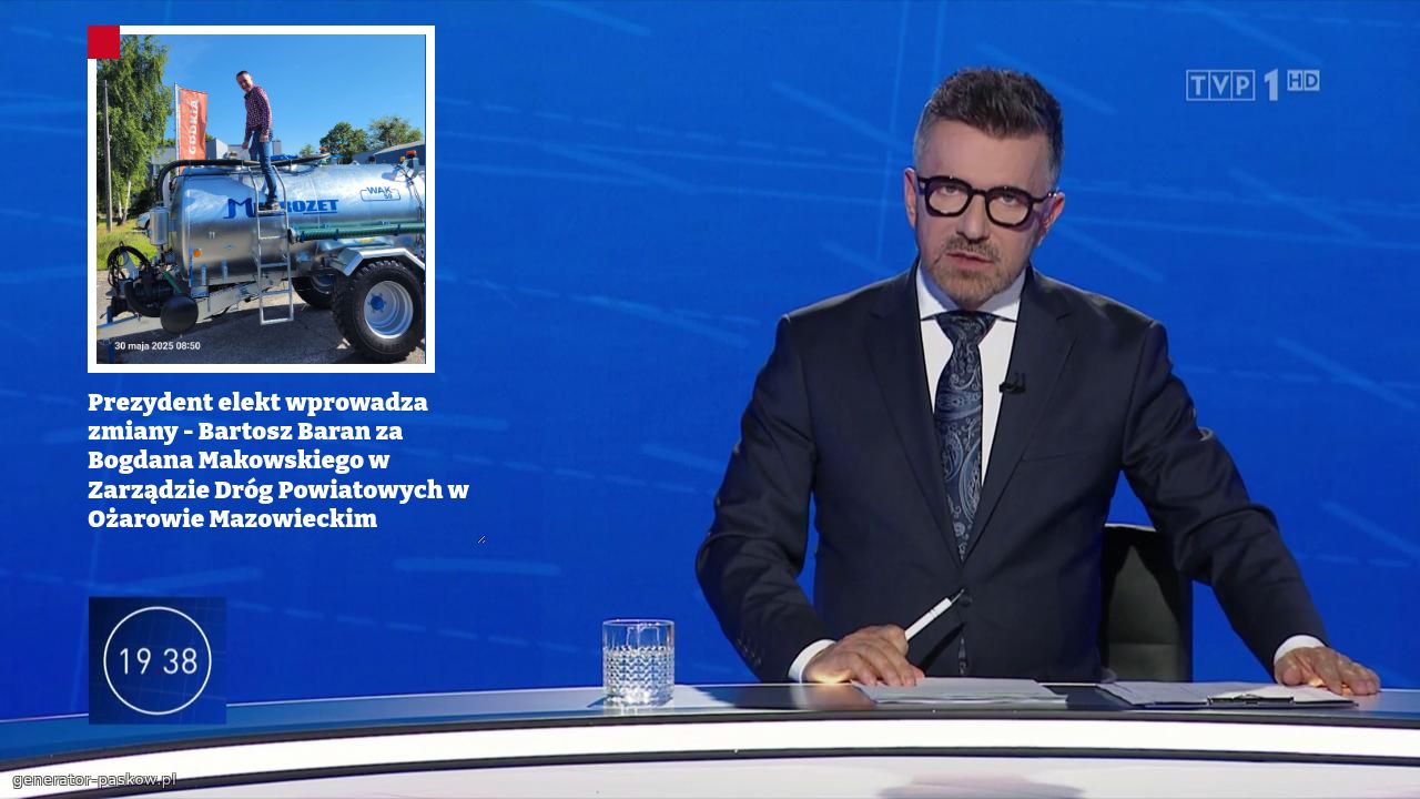 Prezydent elekt wprowadza zmiany - Bartosz Baran za Bogdana Makowskiego w Zarządzie Dróg Powiatowych w Ożarowie Mazowieckim