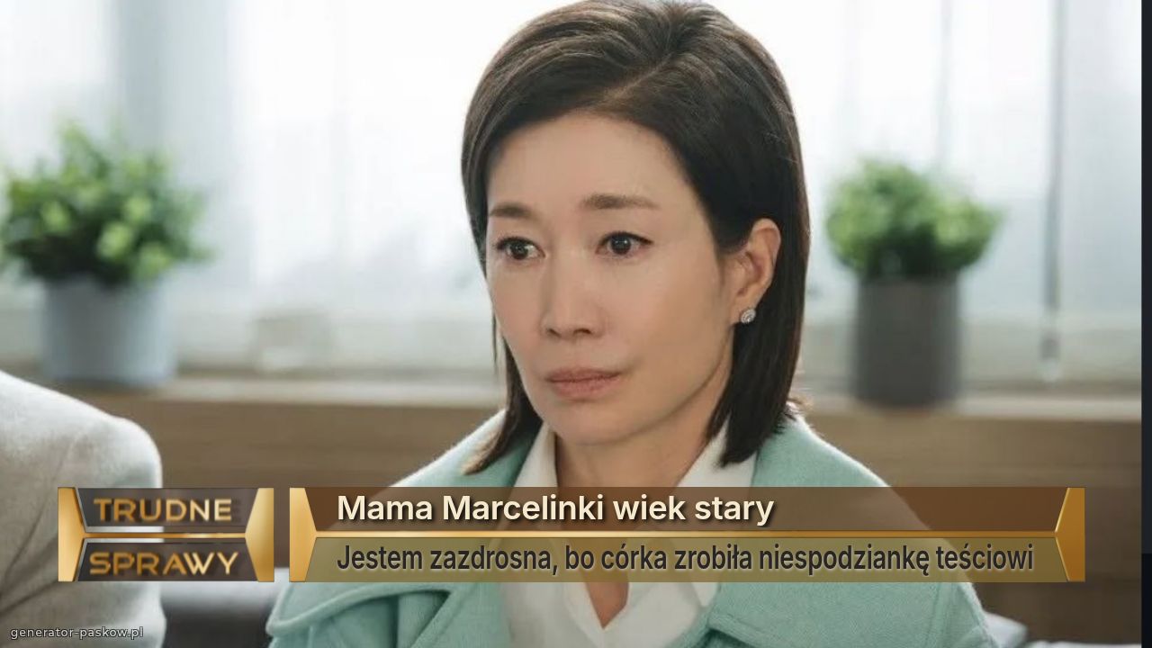Mama Marcelinki wiek stary 
Jestem zazdrosna, bo córka zrobiła niespodziankę teściowi 