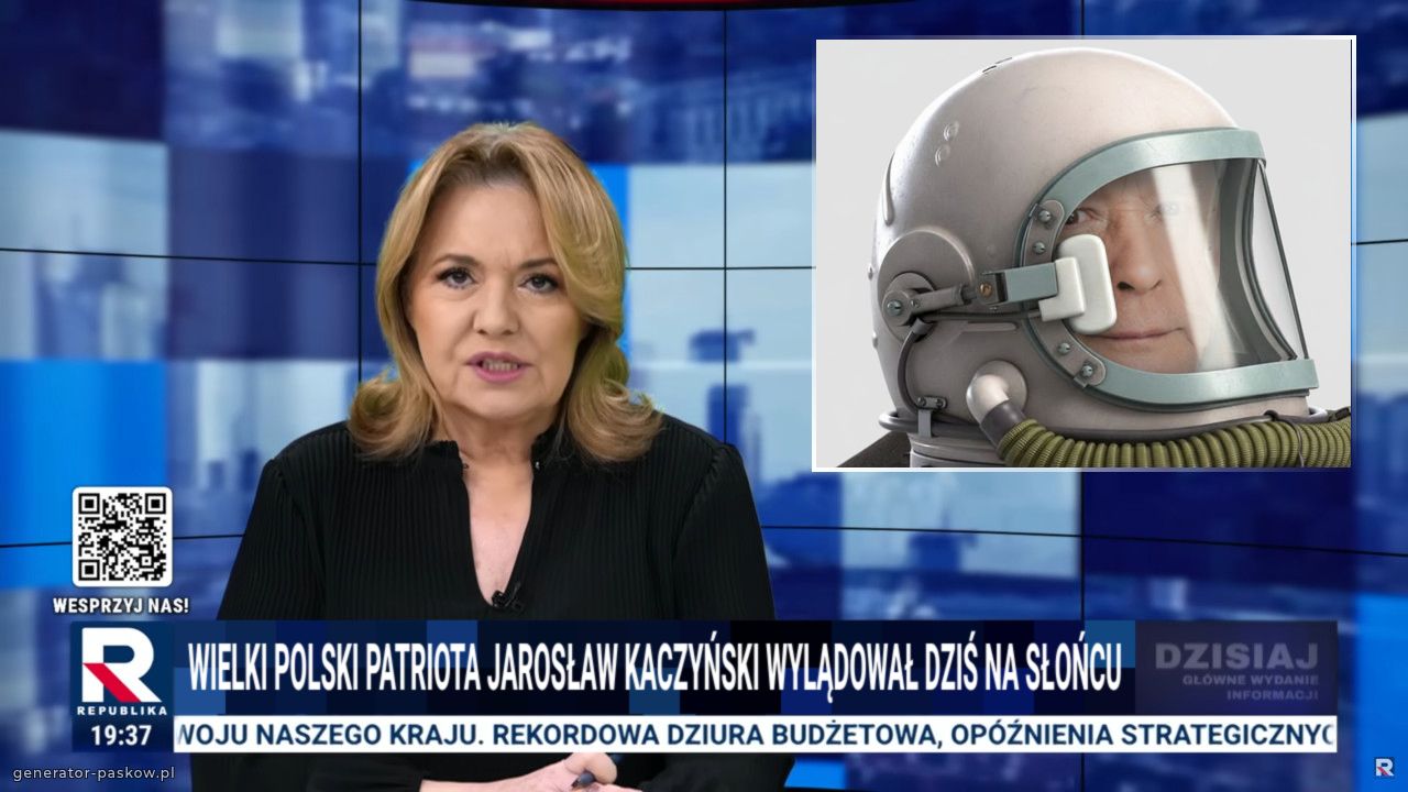 WIELKI POLSKI PATRIOTA JAROSŁAW KACZYŃSKI WYLĄDOWAŁ DZIŚ NA słońcu