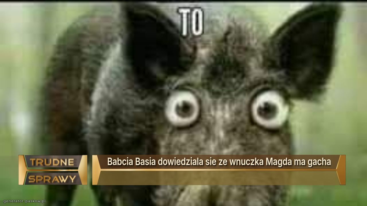 Babcia Basia dowiedziala sie ze wnuczka Magda ma gacha
