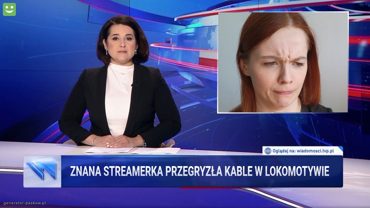 Znana streamerka przegryzła kable w lokomotywie