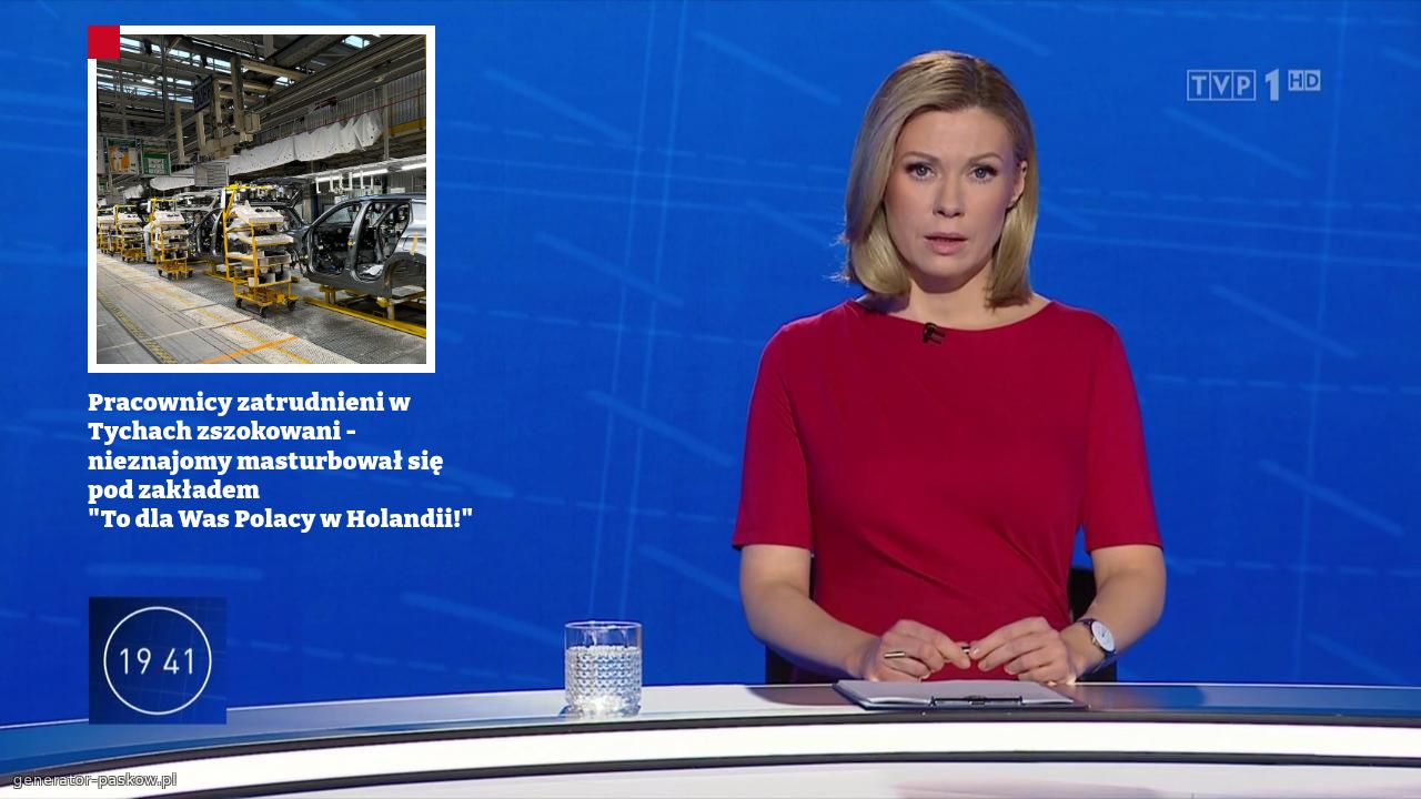 Pracownicy zatrudnieni w Tychach zszokowani - nieznajomy masturbował się pod zakładem 
"To dla Was Polacy w Holandii!"