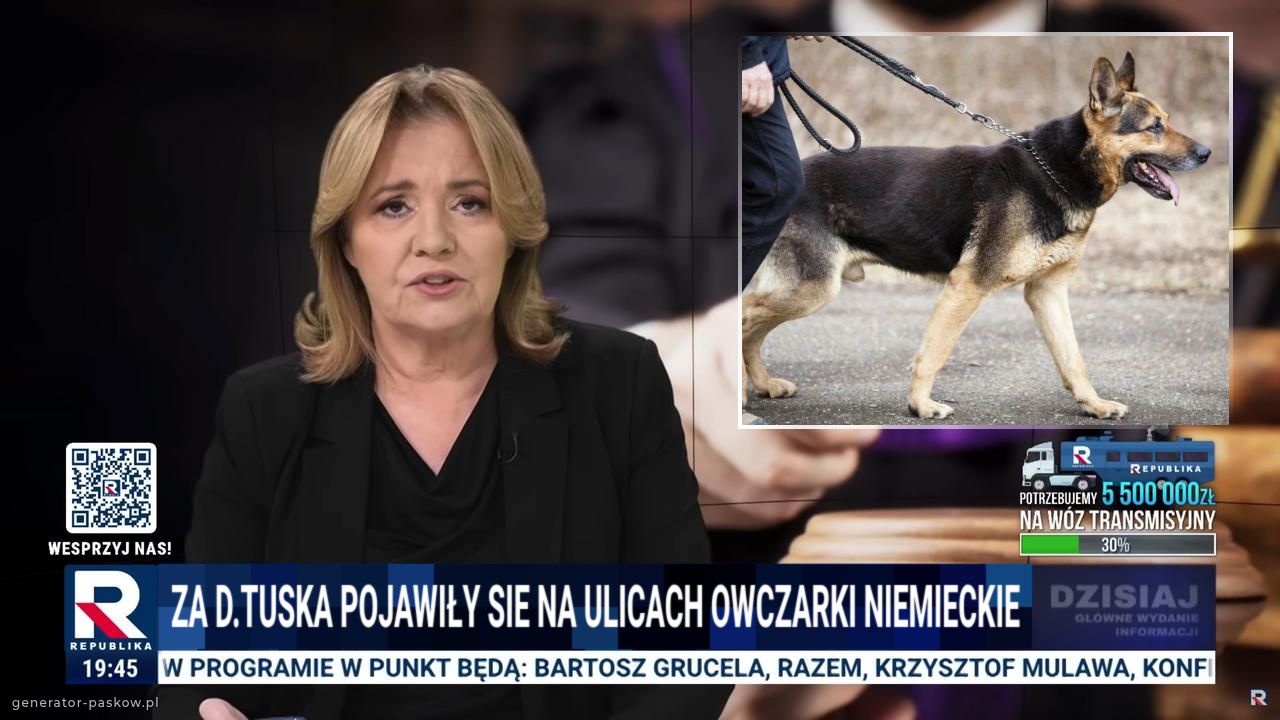 Za d.tuska pojawiły sie na ulicach owczarki niemieckie