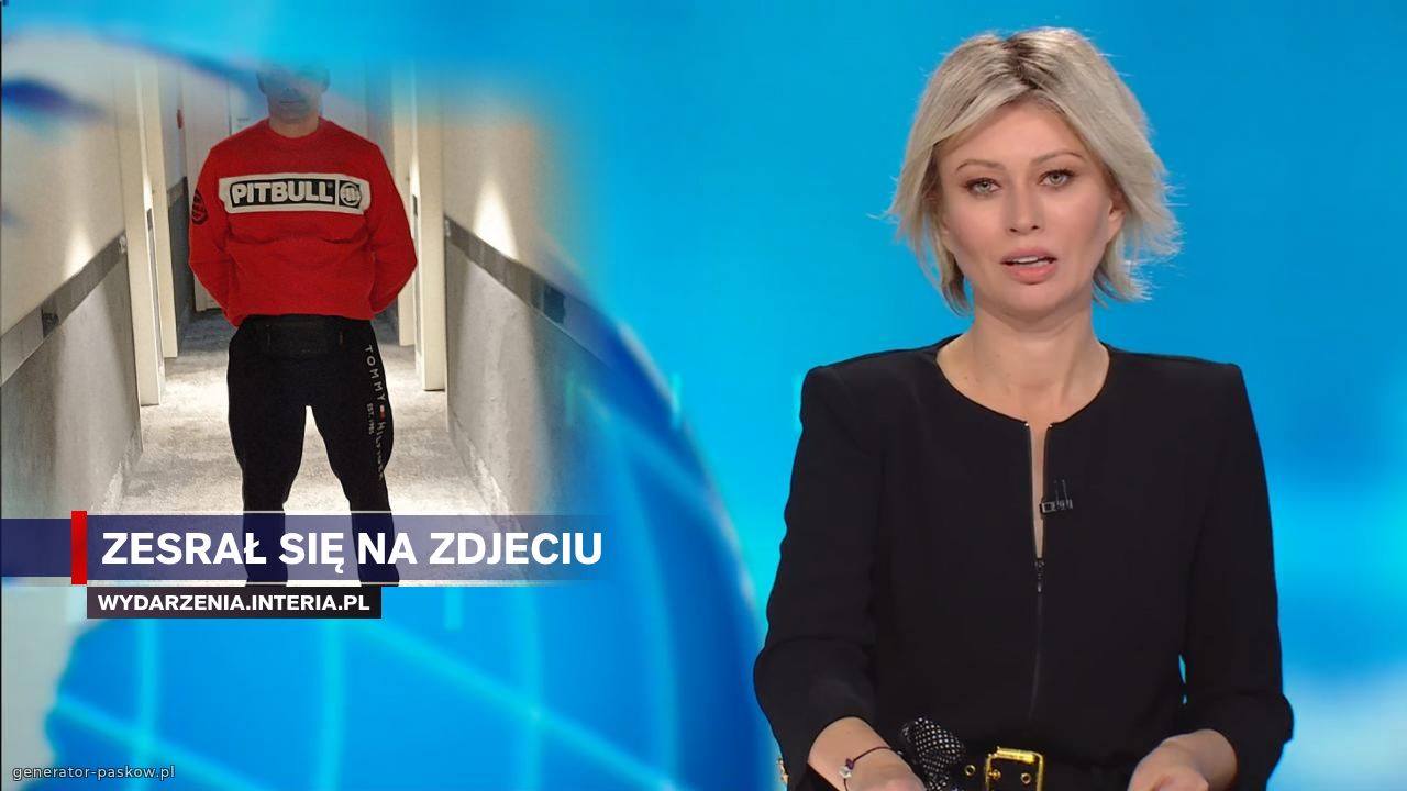 Zesrał się na zdjeciu
