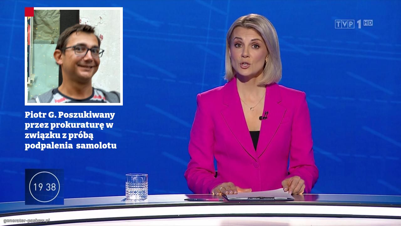 Piotr G. Poszukiwany przez prokuraturę w związku z próbą podpalenia  samolotu