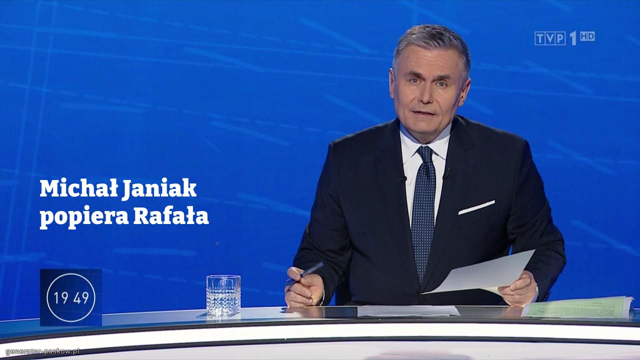 Michał Janiak popiera Rafała