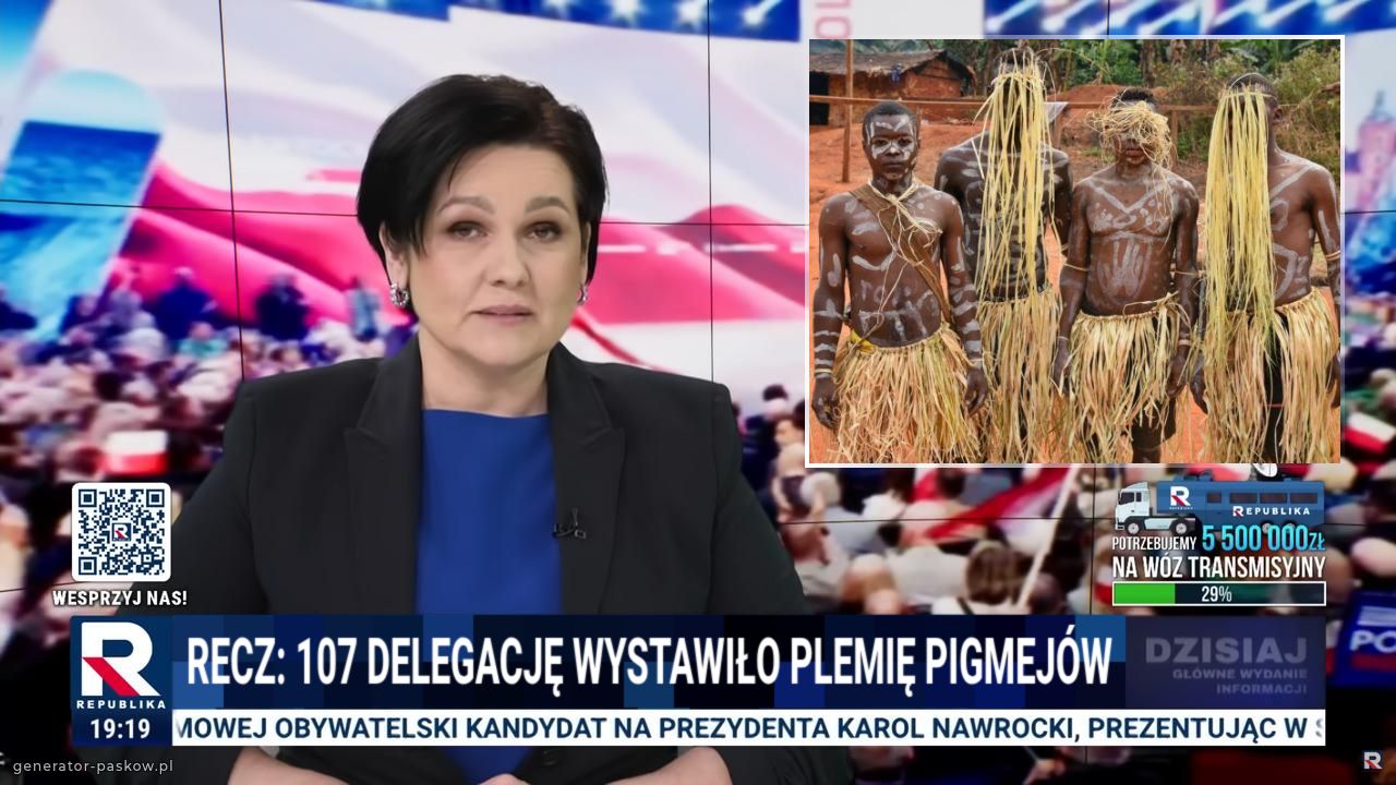 Recz: 107 delegację wystawiło plemię pigmejów