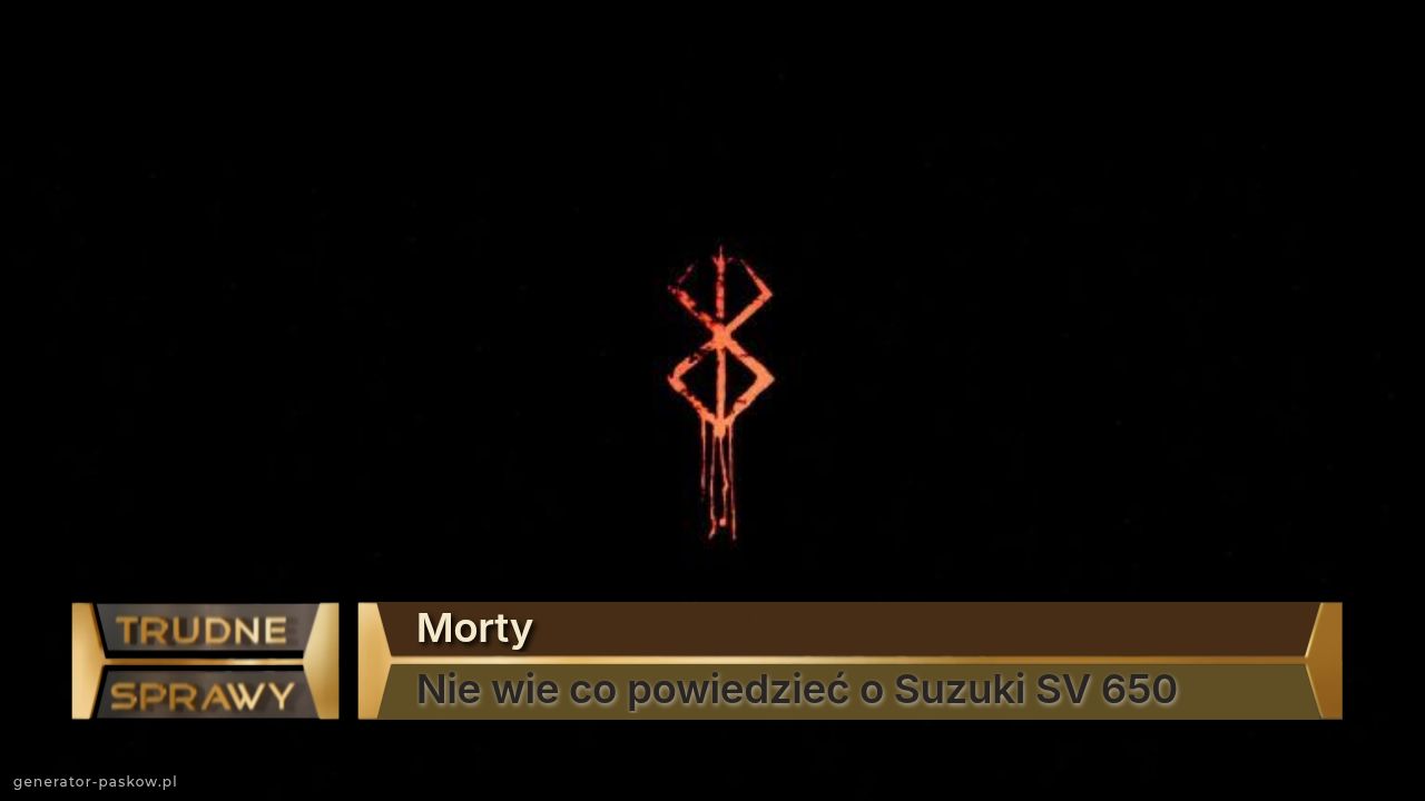 Morty
Nie wie co powiedzieć o Suzuki SV 650