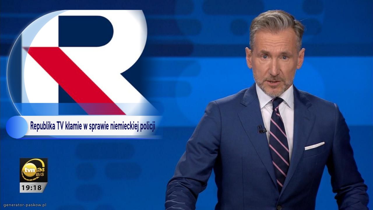 Republika TV kłamie w sprawie niemieckiej policji