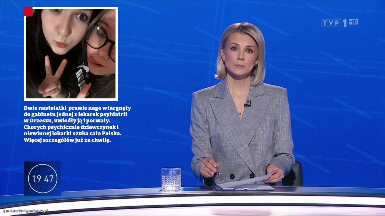 Dwie nastolatki  prawie nago wtargnęły do gabinetu jednej z lekarek psyhiatrii w Orzeszu, uwiodły ją i porwały. Chorych psychicznie dziewczynek i niewinnej lekarki szuka cała Polska. Więcej szczegółów już za chwilę.