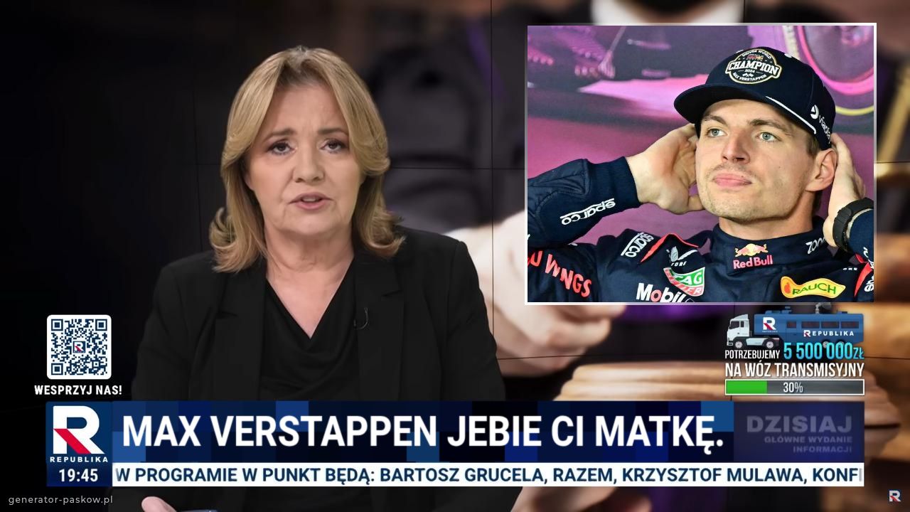 Max Verstappen jebie ci Matkę.