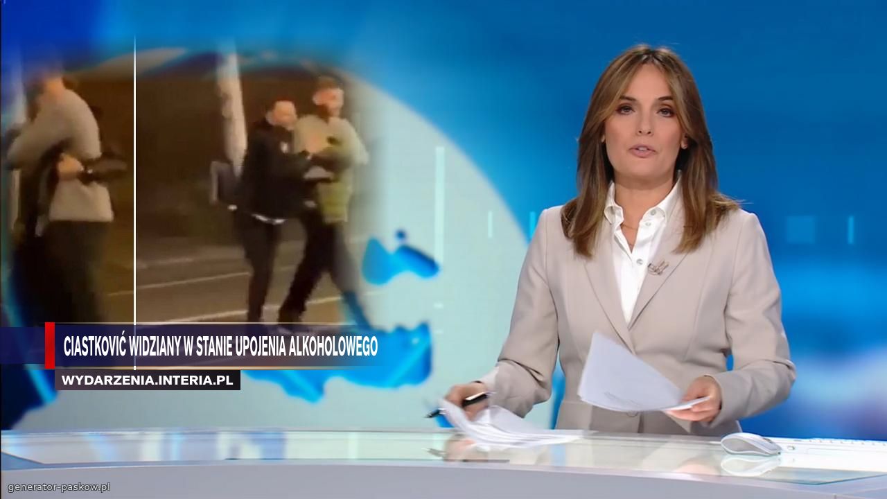 Ciastković widziany w stanie upojenia alkoholowego 