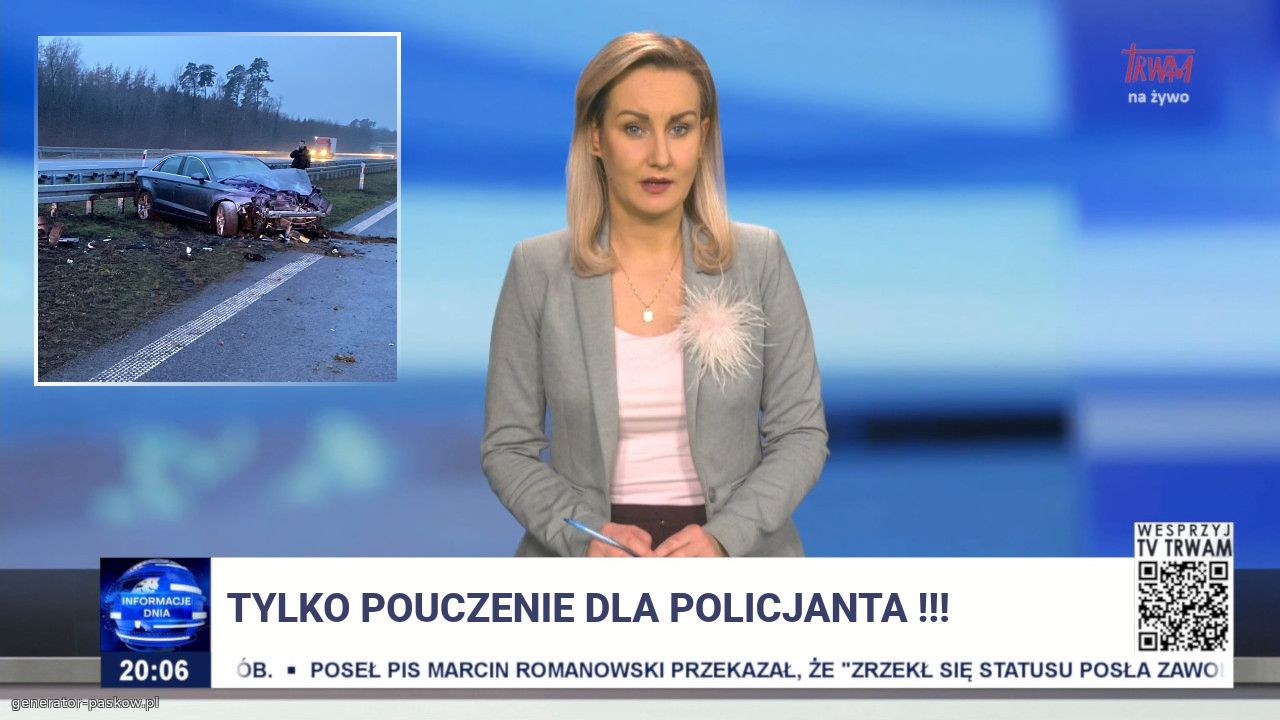 Tylko pouczenie dla policjanta !!!