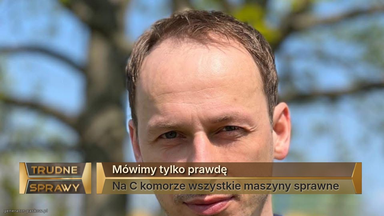 Mówimy tylko prawdę
Na C komorze wszystkie maszyny sprawne 