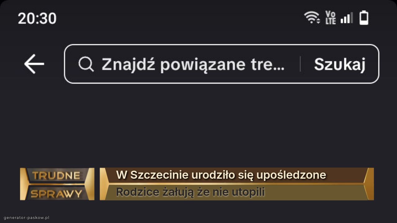 W Szczecinie urodziło się upośledzone 
Rodzice żałują że nie utopili 
