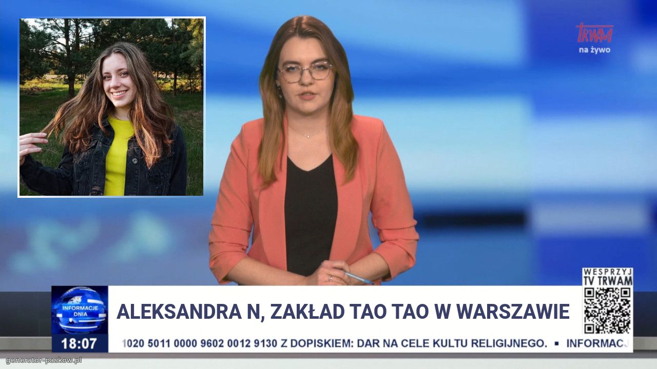 Aleksandra N, zakład tao tao w Warszawie 