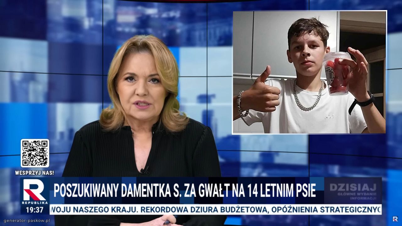 POSZUKIWANY damentka s. ZA GWAŁT NA 14 LETNIM PSIE  