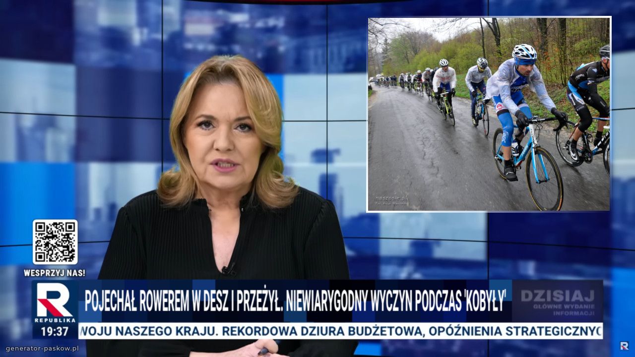 Pojechał rowerem w desz i przeżył. Niewiarygodny Wyczyn podczas 'kobyły'