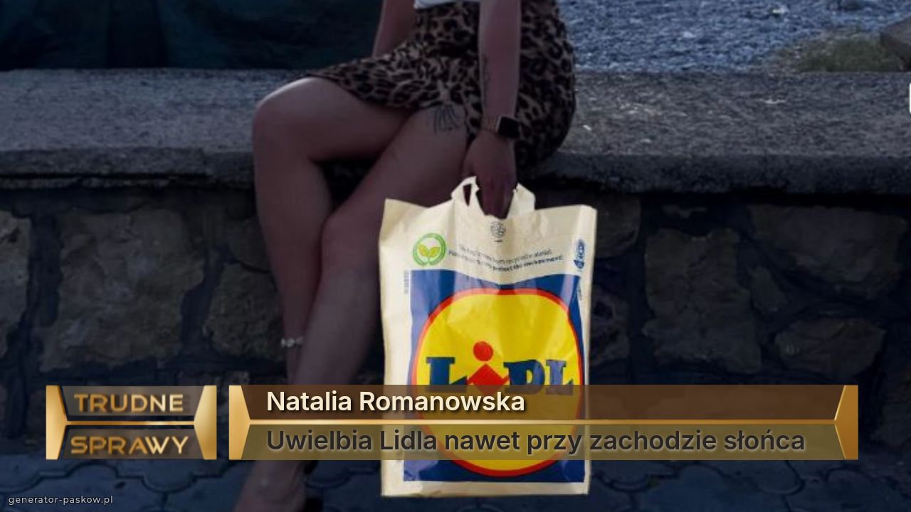 Natalia Romanowska
Uwielbia Lidla nawet przy zachodzie słońca