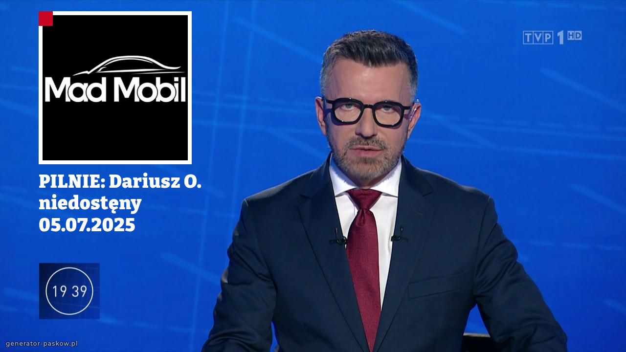 PILNIE: Dariusz O. niedostęny 05.07.2025