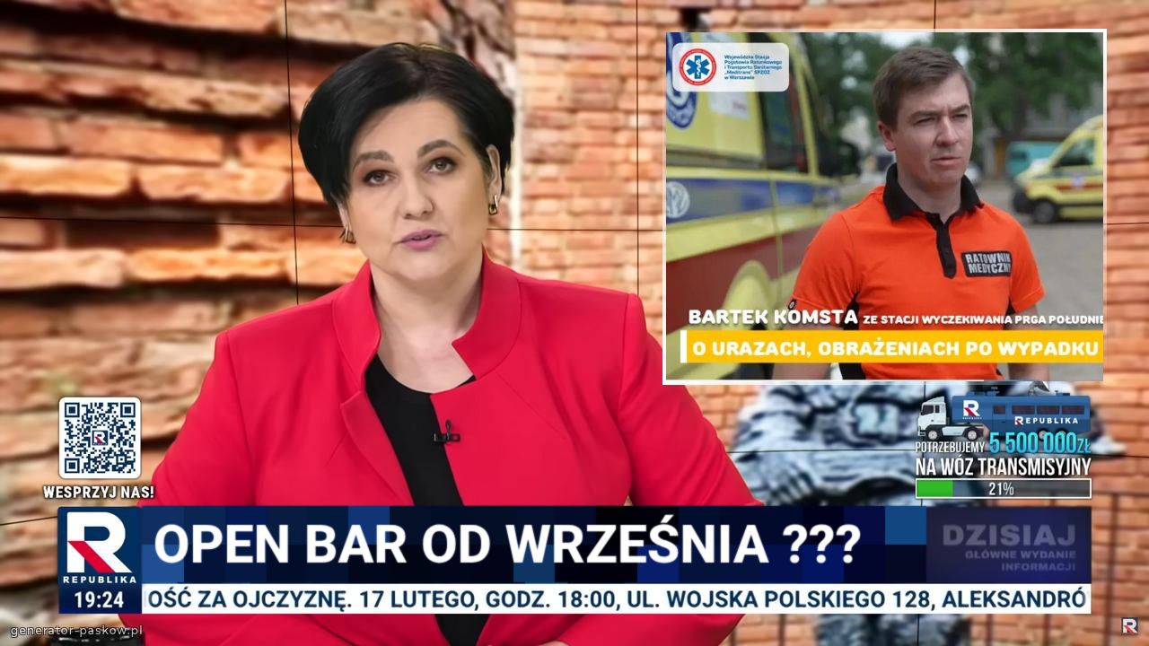Open Bar od września ???