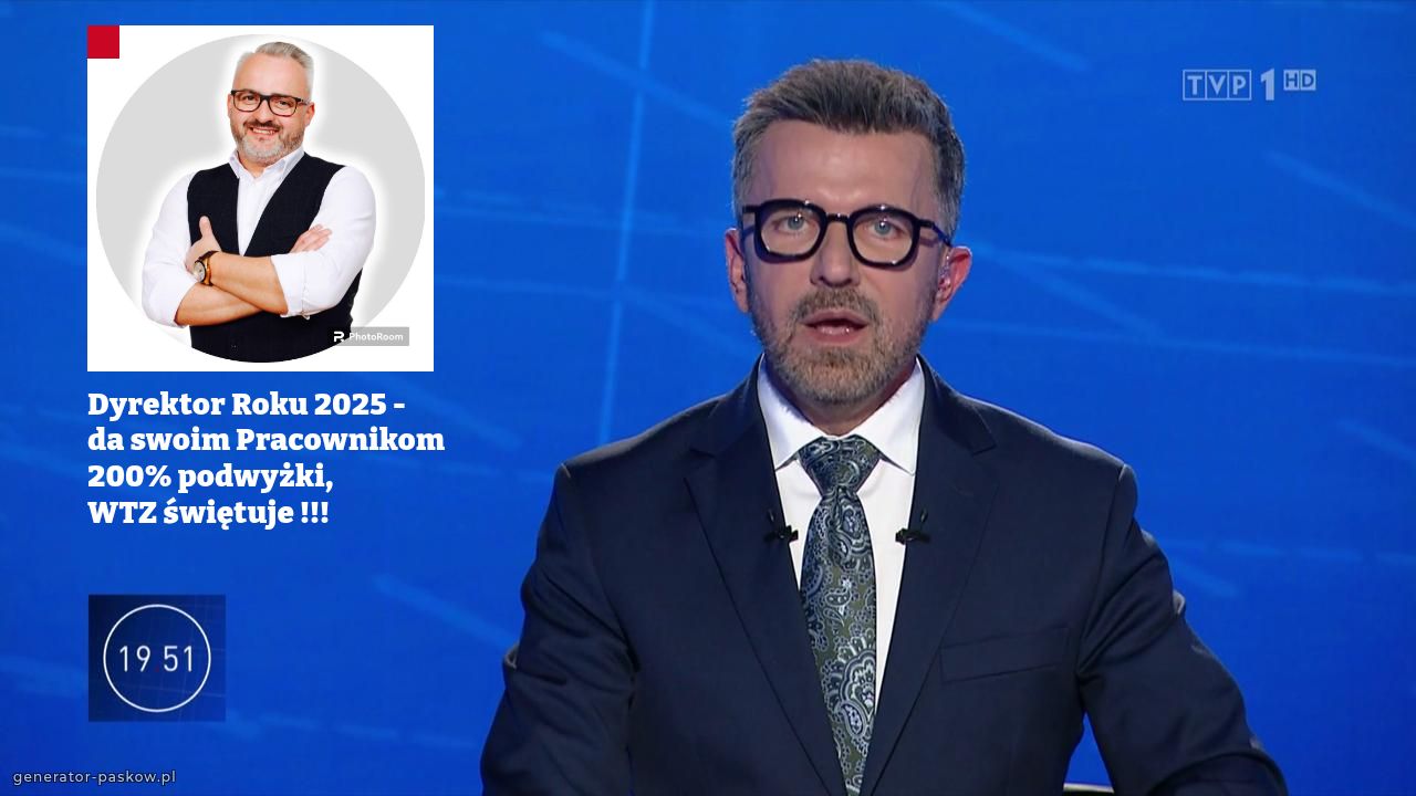 Dyrektor Roku 2025 - 
da swoim Pracownikom 200% podwyżki,
WTZ świętuje !!!