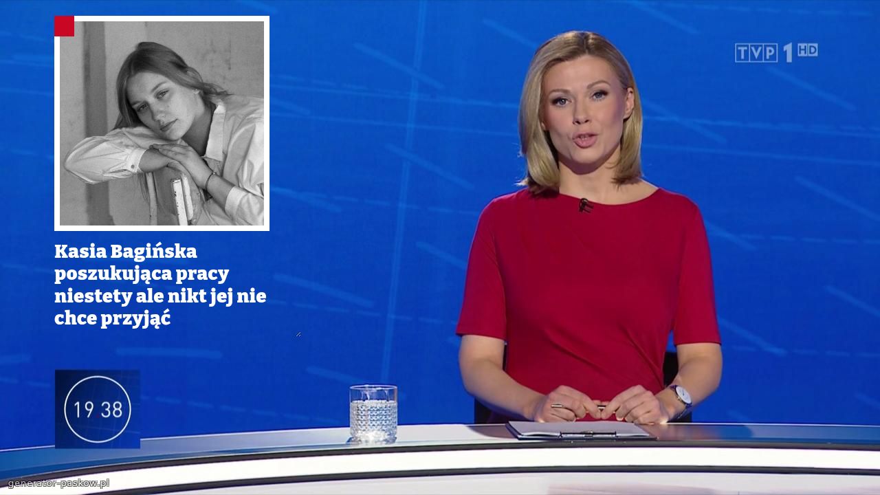 Kasia Bagińska poszukująca pracy niestety ale nikt jej nie chce przyjąć  