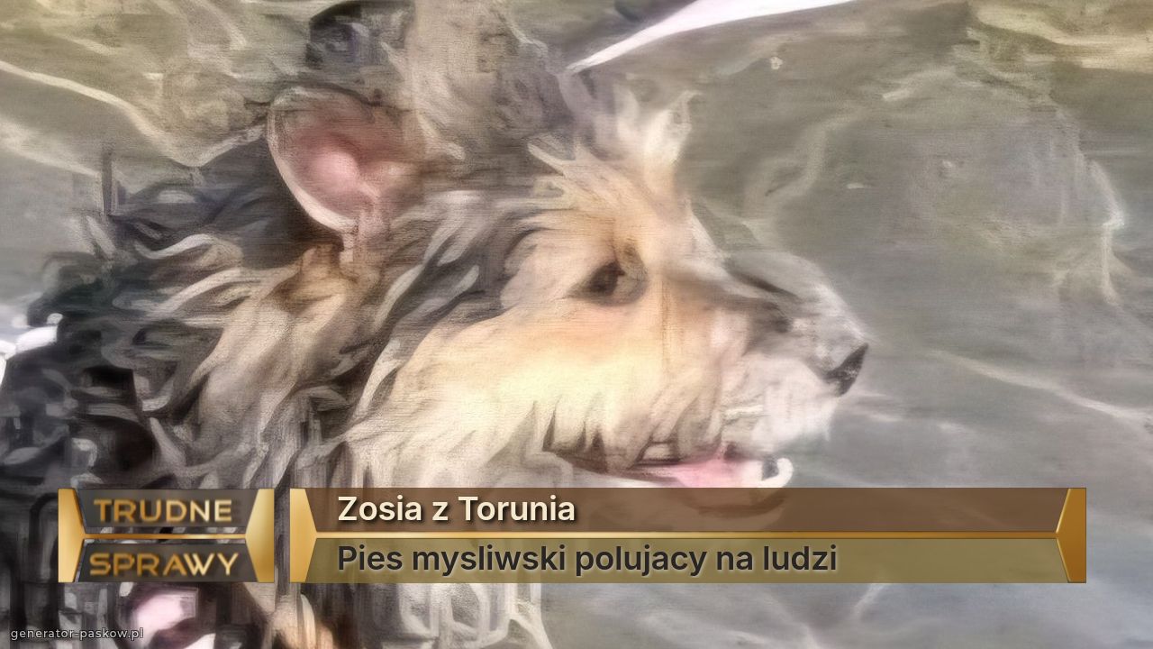 Zosia z Torunia
Pies mysliwski polujacy na ludzi